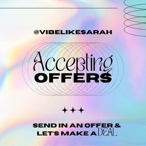 OFFERS WELCOME✨